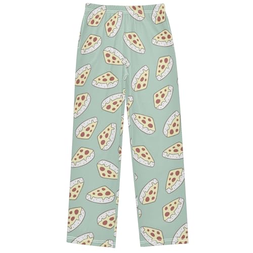 Boy's Pants Pizza Slice Jogger Pants Elastic Waist Long Bottoms Trousers with Pockets 6-14 Years