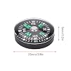 12 Pcs Button Compass, 20mm Mini Pocket Oil Filled Compass, Precise Direction, Clear and Easy to Read, for Hiking Camping Outdoor Activities Accessory