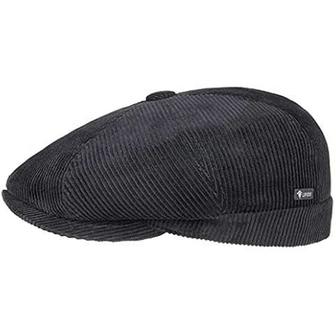 Lipodo 8 Panel Cordial Flat Cap Men Blue 7 1/2-7 5/8 Cover