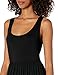 Amazon Essentials Women's Solid Tank Waisted Maxi Dress, Black, XS