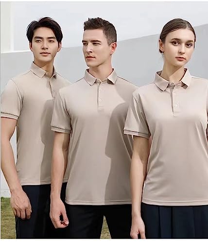 Polo respirant anti-transpiration en soie de glace coupe ample homme