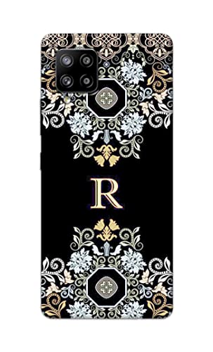Image of PRINTFIDAA Name II Initial II Letter Alphabet R Floral Pattern Printed Designer Hard Back Case Cover for Samsung Galaxy M42 5G -(WY) MVN1007
