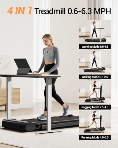Image of LONTEK Walking Pad with 15% Incline & Handle Bar, Treadmills for Home Small
