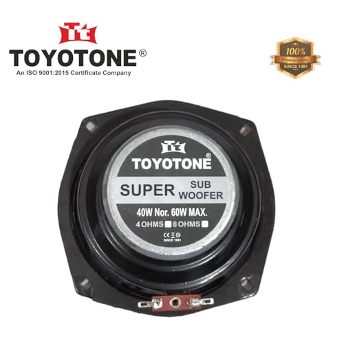 Image of 4 inch Inch Super Sub Woofer | Copper Coil | Impedance 4 Ohms | 70 * 15MM Magnet | 40 Watt Nominal | 60 Watt Maxx for Professional Speaker, Home Theater, Car and Home Audio System