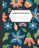 Composition Notebook Dot Grid Paper - Dotted Grid Notebook - Dotted Journal: Groovy Illustration | Cute Aesthetic Journal For Girls, Teens, Women | Dot Grid Paper