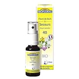 Biofloral - Spray Complexe Secours 40 Jour Serein aux Fleurs de Bach Bio - Elixir Floral - Méthode originale Dr Bach - 20ml