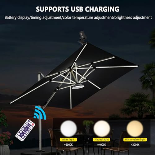 Reviews y listado de Sombrillas Solares con Iluminación LED favoritos de las personas. 3 Imagen adicional