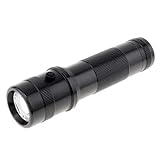 SecurityIng Linterna táctica LED de 10 colores en 1, RGB de aleación de aluminio que cambia de color para iluminación diaria, camping, senderismo, caza, pesca, mochilero, regalos (negro)