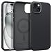 Produktbild Caseology Nano Pop Mag Kompatibel mit iPhone 15 Hülle [Magnetisch] [Schutz in Militärqualität] mit Seitlichen Griffmustern iPhone 15 Hülle - Schwarz Sesam