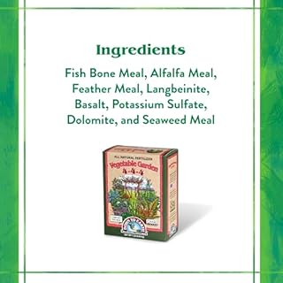 Down To Earth All Natural Fertilizers Organic Vegetable Garden - Plant Food for Vegetables, Herbs, Greens and Raised Beds 4-4-4, 1 lb