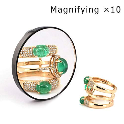 BYECHOW 5X 10X 15x Magnifying Mirror,Protable Facial Makeup Shaving Round Mirror With Two Suction Cup for Home and Travel