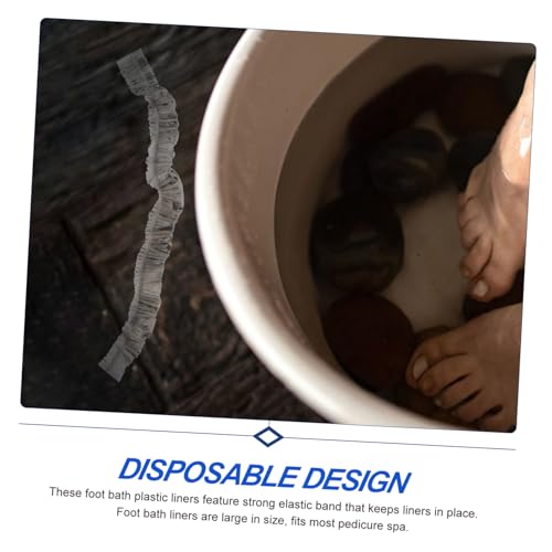100 unidades forros desechables para spa de pies miniatura 6