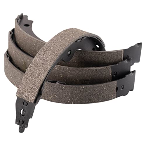 Image of TRQ Rear Brake Pad and Rotor Set Ceramic Parking Brake Shoe Compatible with 2014 Lexus IS250 F Sport