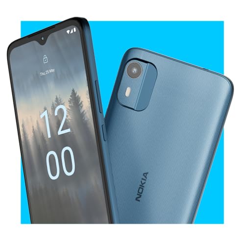Image of Nokia C12 | Android 12 | Unlocked | Dual SIM | 2 Day Battery | 2GB RAM | 64GB Storage | 6.3 inch Inch Screen | 8MP Camera | Cyan | Not Compatible with Verizon or AT&T