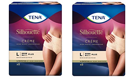 Tena Silhouette creams Tg L PLUS - Offer TWO packs of 8 pcs each
