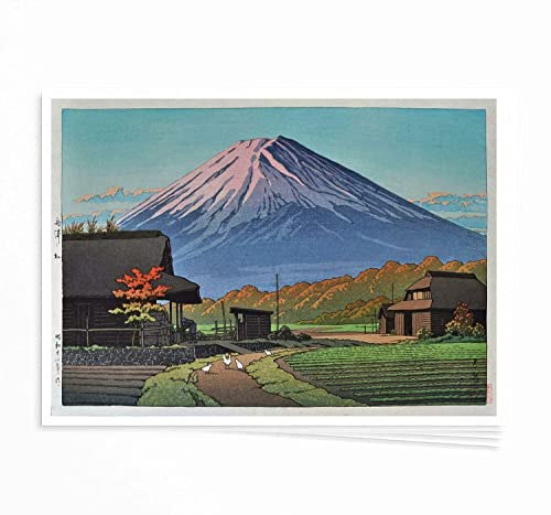 Image of Tallenge - Set of 10 Kawase Hasui Artworks - Japanese Art Poster - Small Poster(Paper,12 x 17 inches, Multicolour)
