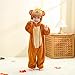 Unisex Baby Animal Onesie Long Sleeve Furry Jumpsuit One-Piece Romper Girls Boys Cute Cosplay Costume for 1-4 Years