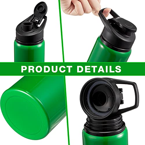 Gandeer 14 Pcs Aluminum Water Bottle 17 Oz Bike Water Bottles With Snap Lid Reusable Water Bottle Easy Carry Sports Water Bottle For Camping Hiking (Mix Color) #TOP3