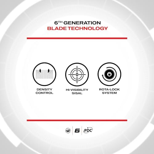 WINMAU Darts Blade 6 Professional Bristle Dartboard with Official Tournament Specifications | Endorsed by The PDC - 5