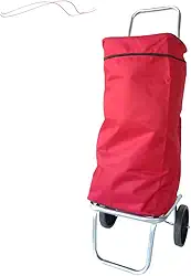 Carrinho de Compras Feira Dobrável com Bolsa Sacola para Supermercado Multiuso Águia