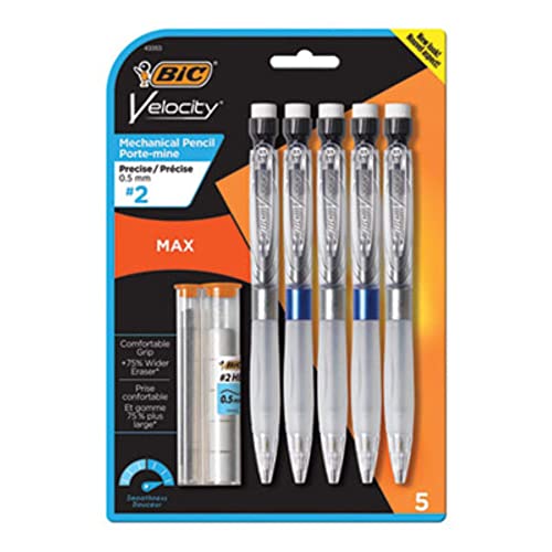 Bic Mpmx5P51 Velocity Max Pencil, Hb2, No. 2, 0.5 Mm #TOP2