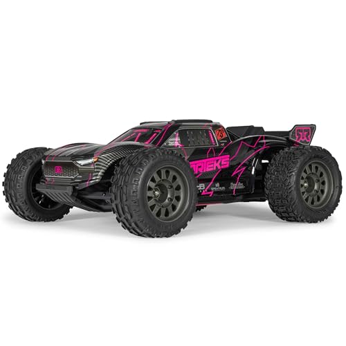 ARRMA RC Truck 1/10 VORTEKS 223S DSC 2WD RTR Brushless Stadium Truck, Pink, (Lipo Battery and...