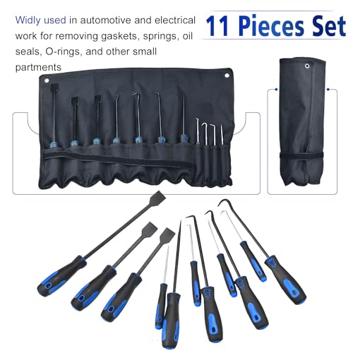 Lainkeen SK8010 11-Piece Heavy Duty Pick And Hook Tool Set, Gasket Scrape Set, Car Auto Oil Seal/O-Ring Seal Gasket Pick Mini Hooks Puller Remover thumb #5