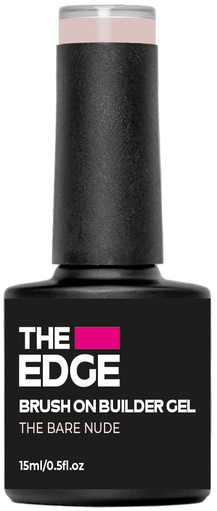 THE EDGE Builder Gel 15ml - The Bare Nude - UV/LED for Natural and Nail Extensions Manicure/Pedicure for Salon & Home Use, Strengthen & Grow