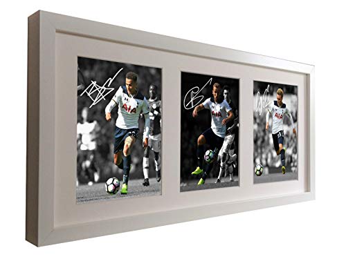 Signed Black Soccer Christian Eriksen Tottenham Hotspur Spurs Autographed Photo Photographed Picture Frame A4 12x8 Football Gift