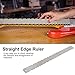 Uiegurit Guitar Neck Notched Straight Edge Luthiers Tool with String Action Ruler Guitar Radius Gauge for Guitars Neck Leveling