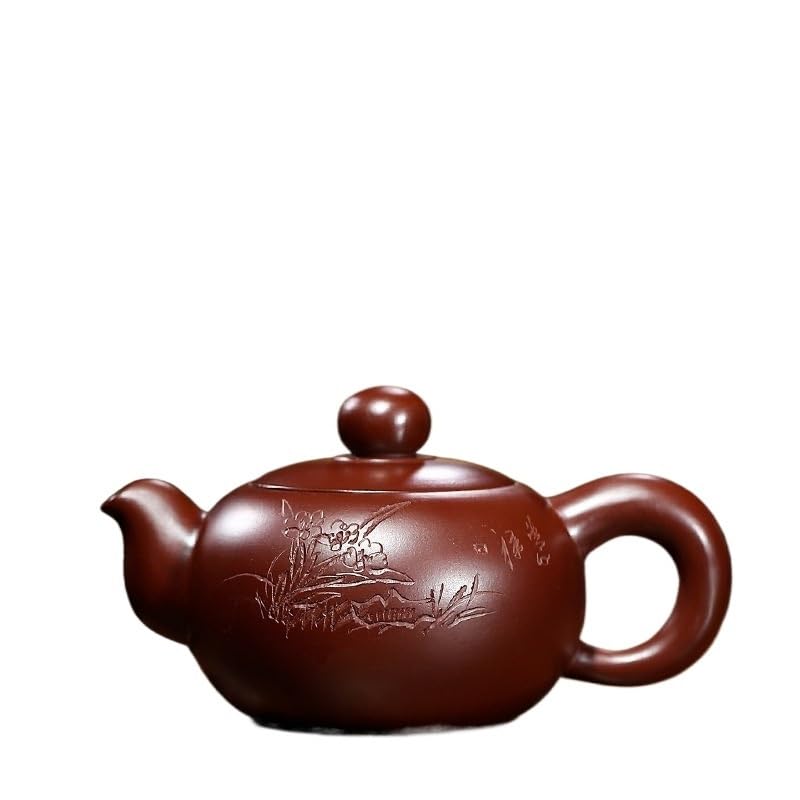 Dzbanek do herbaty ziołowej 150 ml Fioletowe czajniczki Surowa ruda Fioletowy czajnik błotny Zhu Chiński zestaw do herbaty Zisha Kawiarnia Rzemieślnicza herbata liściasta Zaparzacz