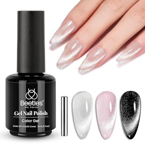 Beetles Gel Nail Polish Set - 32 Colors Summer Orange Red White Blue Purple Nude Black Brown Green Gel Polish UV LED Soak Off Nail Kit with Base and Top Coat All Season Gift for Women