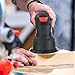 Meterk 5 Inch Random Orbit Sander 2.5A Orbital Sander with 12Pcs Sandpapers, 12000RPM, 6 Variable Speed, Efficient Dust Collector, Ideal for Finishing, Sanding, Polishing Wood
