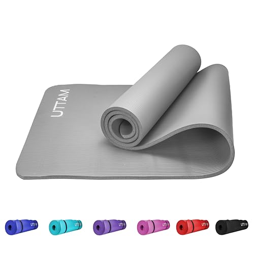 ZANGCO Yoga Mat - Multi-Purpose Extra Thick NBR Foam Exercise Mats, Suitable for Stretching, Pilates, Resistance Workout & Therapy, Home & Gym Equipment Accessory for Men Women Kids- 183X60CM