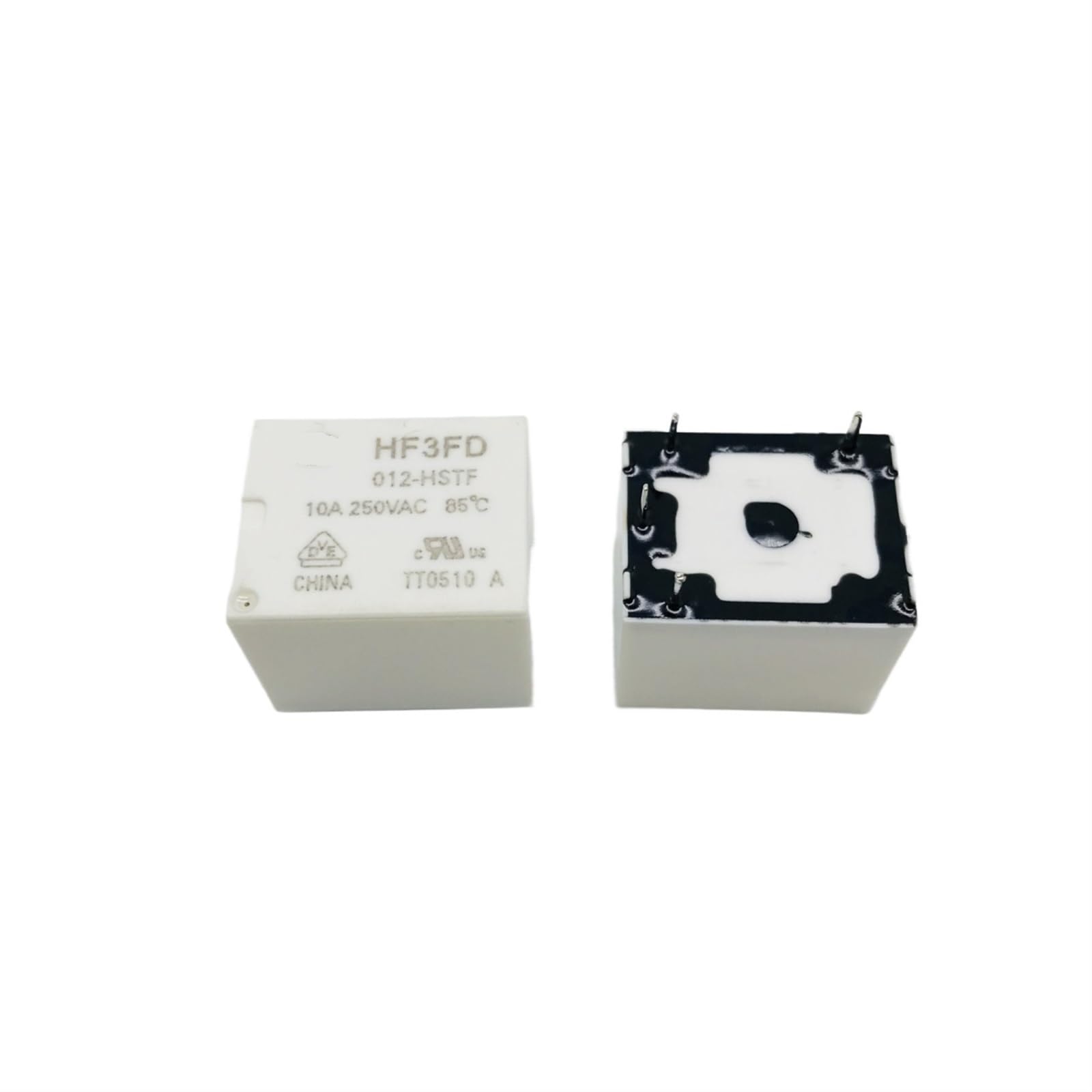 Relé HF3FD-012-HSTF evite sobrecargas eléctricas en circuitos de 12V con este pack de 4 pines 2
