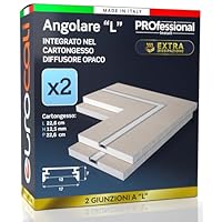 Profilo Alluminio Eurocali Per Strisce LED - Per Cartongesso 12.5mm, Conf. 5 Pezzi Da 2m - Foto 2