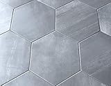 10.2 x11.4 Mama Mia Gray Hexagon Gris Porcelain Tile Floor (Box of 9)