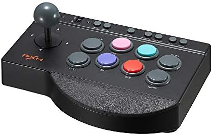 PXN Arcade Stick PC Joystick 0082 Fight Stick Turbo and Macro Function Arcade Fight Stick Turbo Macro USB Connection for PC,PS4,Xbox One,PS3,Xbox Series S/X