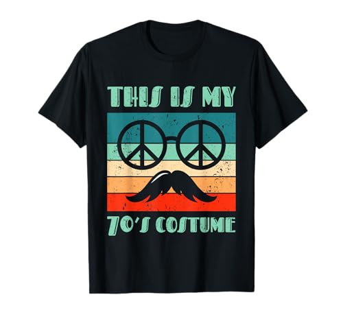 Photo de This Is My 70s Costume 70 Styles Peace Men 70's Disco années 70 T-Shirt