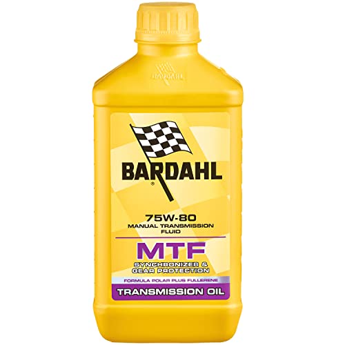 Bardahl - Olio Trasmissione MTF 75W80, Protezione degli Ingranaggi Trasmissione e Blocco Cambio-Differenziale, Synchroniser Performance, per Autoveicoli, 100% Sintetico, 1 Litro