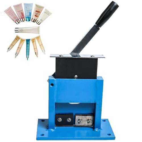 Sealer manuale, resistente Tubo in alluminio Crimper con la stampante di codice di data, strumento di tenuta di tenuta in acciaio inossidabile per tubi di unguenti cosmetici, diametro massimo 52mm, de