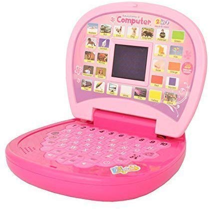 VGRASSP-Educational-Mini-Laptop-Computer-for-Kids-Boys-Girls-Learning-Alphabet-and-Numbers-with-LED-Display-and-Music-16-x-14-cms-Colour-As-per-Stock
