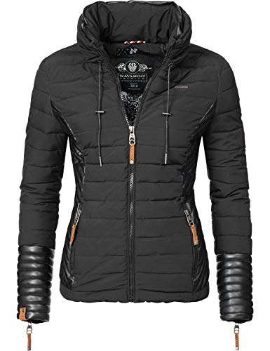 Preisvergleich Produktbild Navahoo Damen Übergangsjacke Steppjacke Gini Schwarz Gr. S