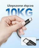 RAVIAD Zestaw 3 kabli USB C o długości 2 m - 3,1 A - Z nylonu - Szybkie