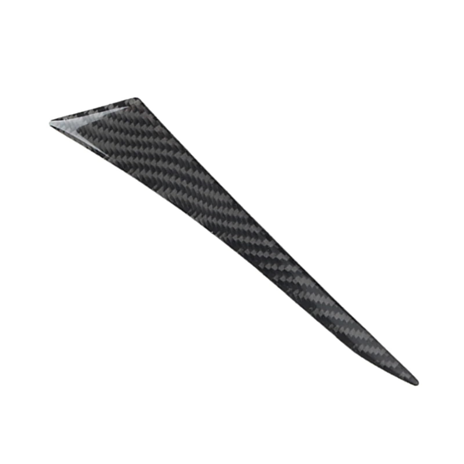 Interior Decoration 1pc Black Carbon Fiber Dashboard Sticker Cover Car Interior Left Side Accessories for Infiniti Q50 Q60 2014-2019
