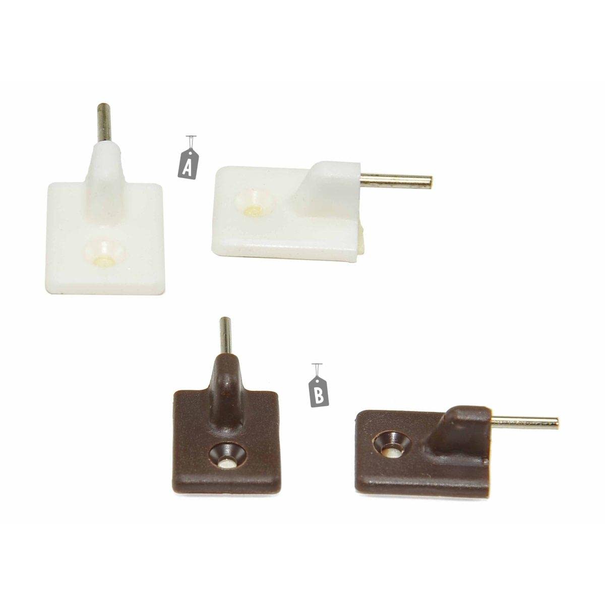 GANCI P/BRIS BRIS ADESIVI 47/8 FORATI 8PZ