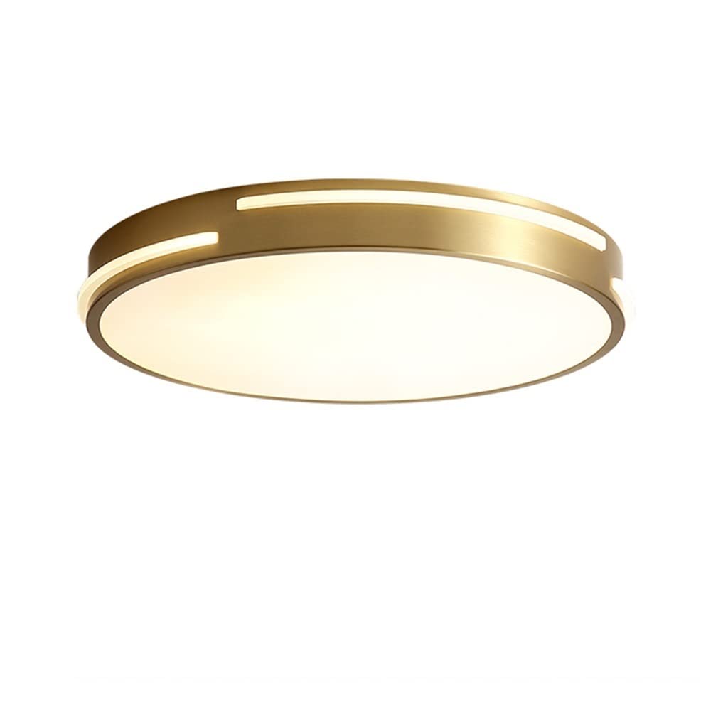 Plafonnier LED cuivre RJJ ultra-mince résolvant le manque de luminosité des petits salons