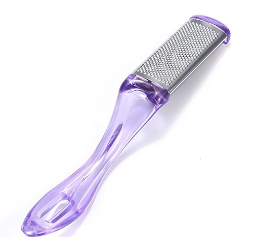 Foot File and Callus Remover by Precision Living - 2 Sided - Like Getting A Professional Pedicure at Home - Best Tool For Cracked Heels - No More Pumice Stones or Foot Scrubs Needed - One of 13 Assorted colors in picture will be sent randomly