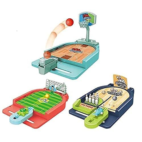 Cojuz Basketball Football Bowling Soccer Table Miniature Desktop Novelty Game Fun Activity for Kids Boys Girls Adults Pack of 1 Table