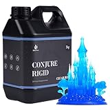 Conjure Rigid Resin für resin 3d drucker, 405 nm UV resin harz mit geringer Schrumpfung und hoher Präzision, 3d drucker harz für LCD/DLP/MSLA resin drucker, Transparent Blau, 2000 g